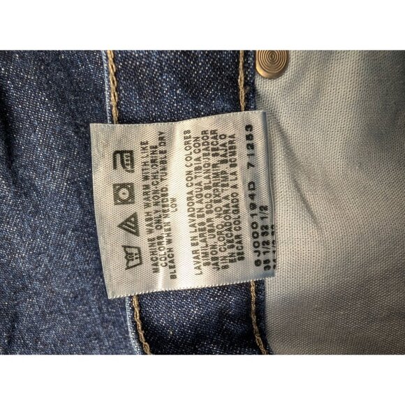 Vintage Wrangler Jeans Mens 33x29 (Altered) Blue Carpenter Denim - Picture 9 of 10